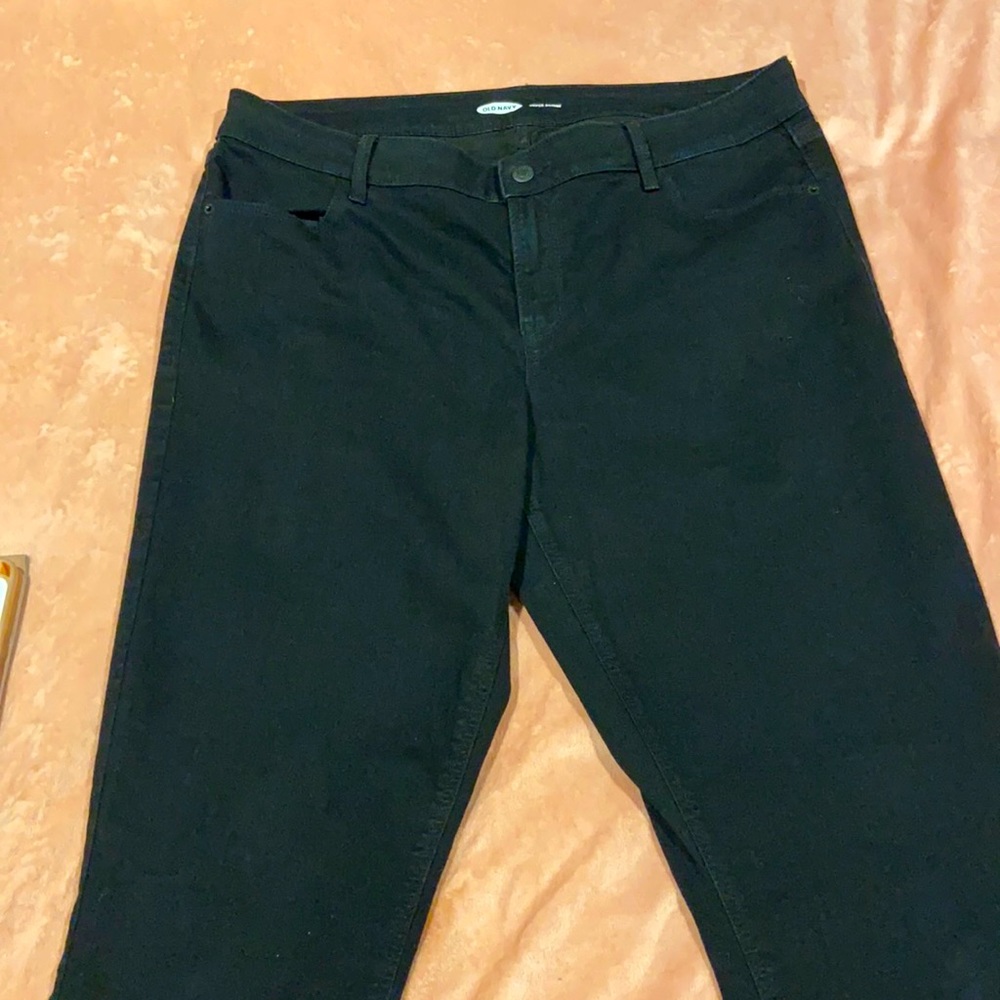 Old navy all black denim jeans